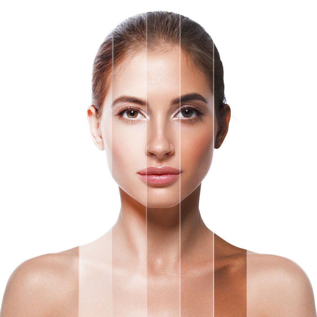 a model with beautiful skin